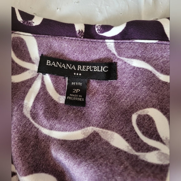 Banana Republic Patterned Dress, Size 2 Petite - Picture 5 of 6